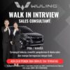 Walk in Interview Medan Sales Consultant Wuling 2023